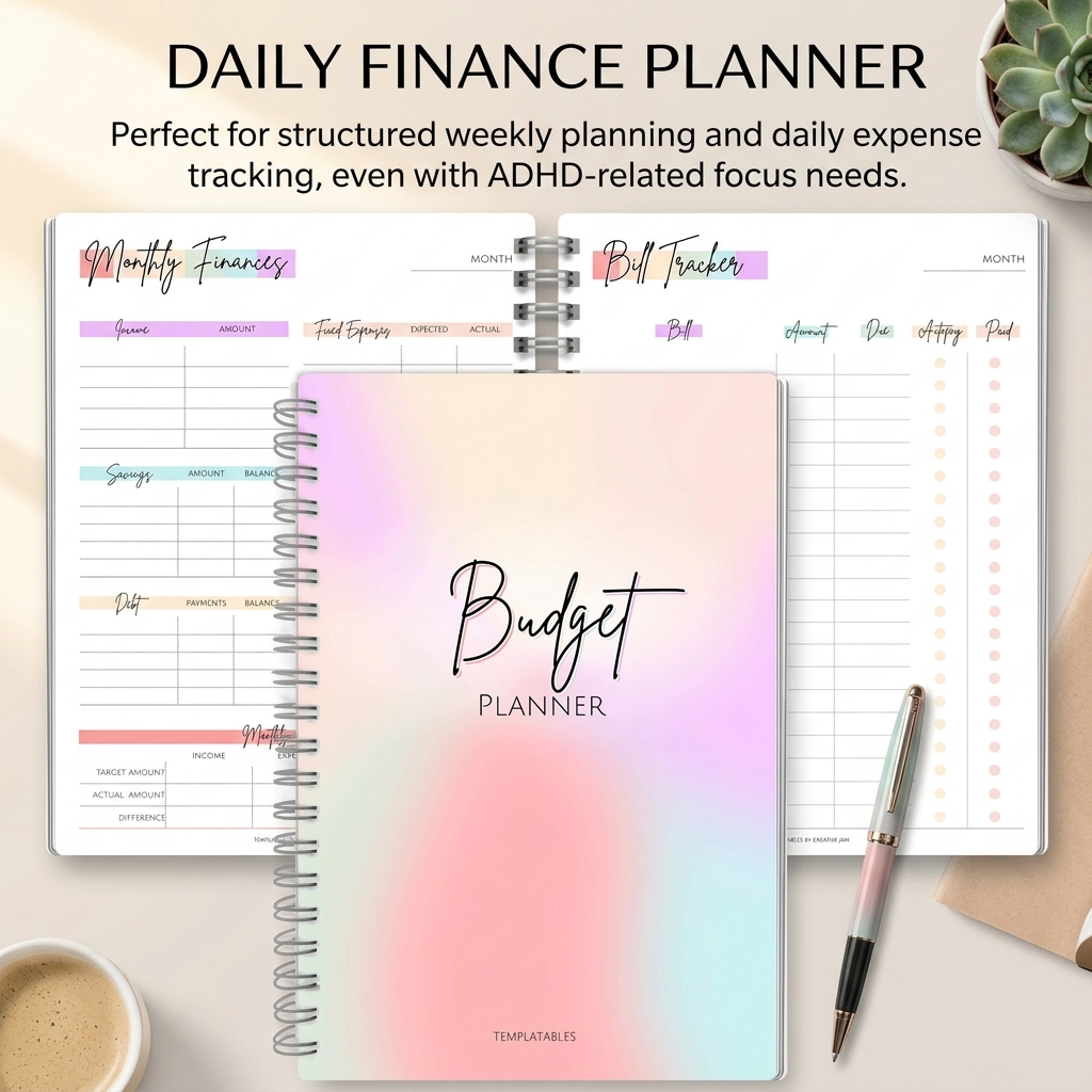 Planner Weekly Budget - Notitieboekje voor dagelijkse inkomsten en uitgaven,