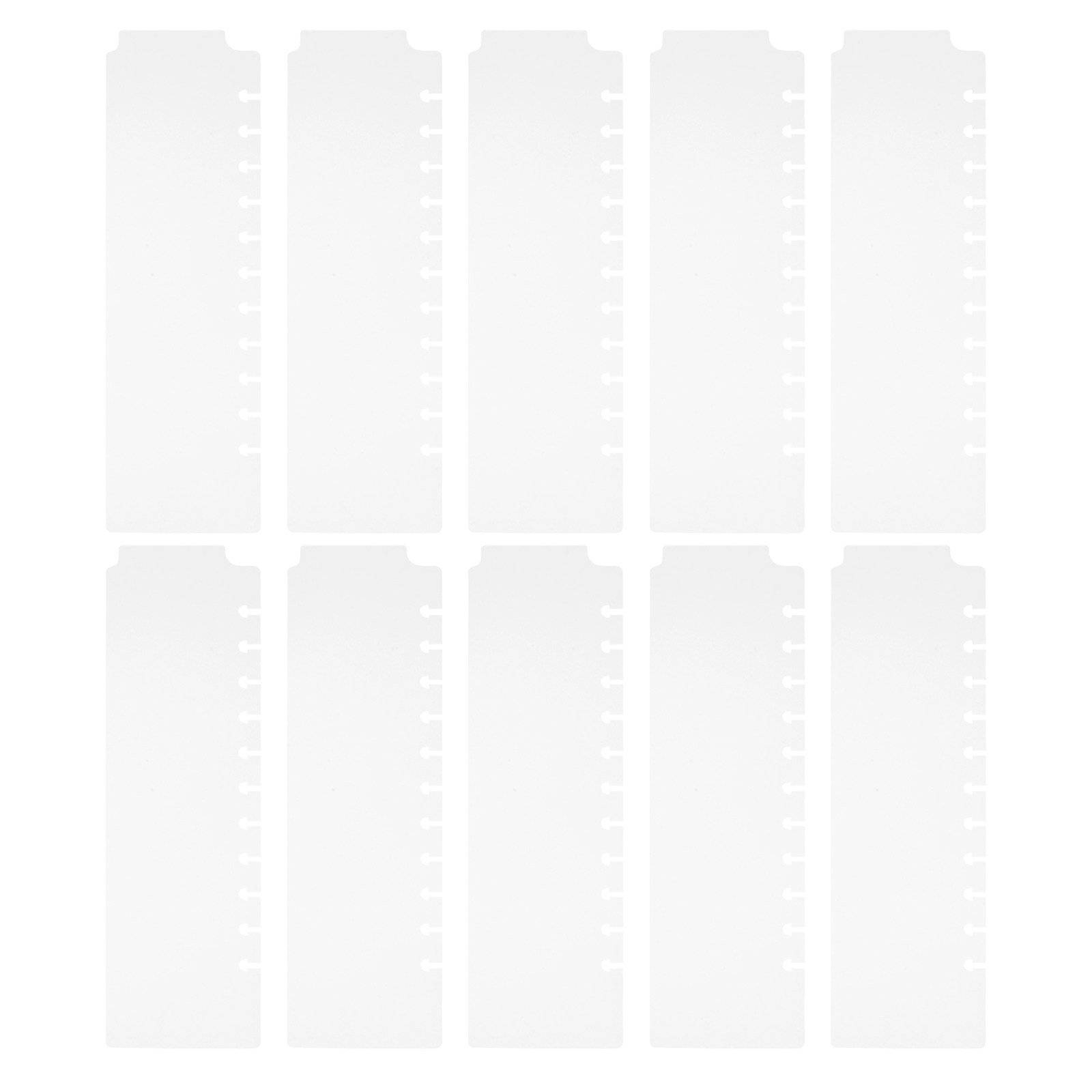Index Tab Divider - 10 stuks losbladige bindmiddelverdelers, beschrijfbare mini