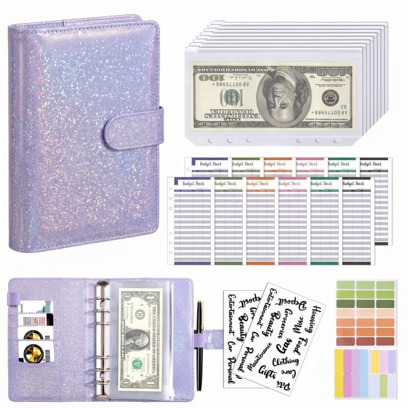 Planner Weekly Budget - A6 PU lederen budgetmap met geld