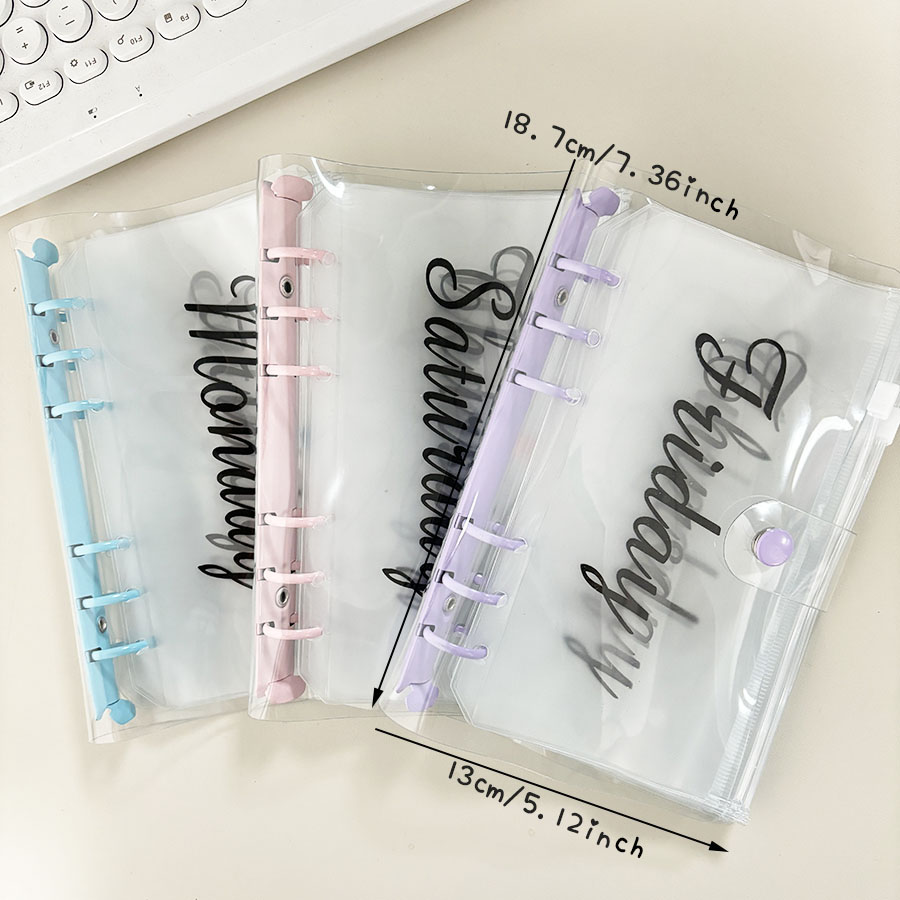 Planner Weekly Budget - SKYSONIC 1 Set A6 Macarone Bindmiddel