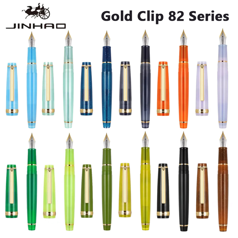 Office Stationery Supply Business - Jinhao 82-vulpen Gouden clip EF/F/M-punt Acrylinktpen