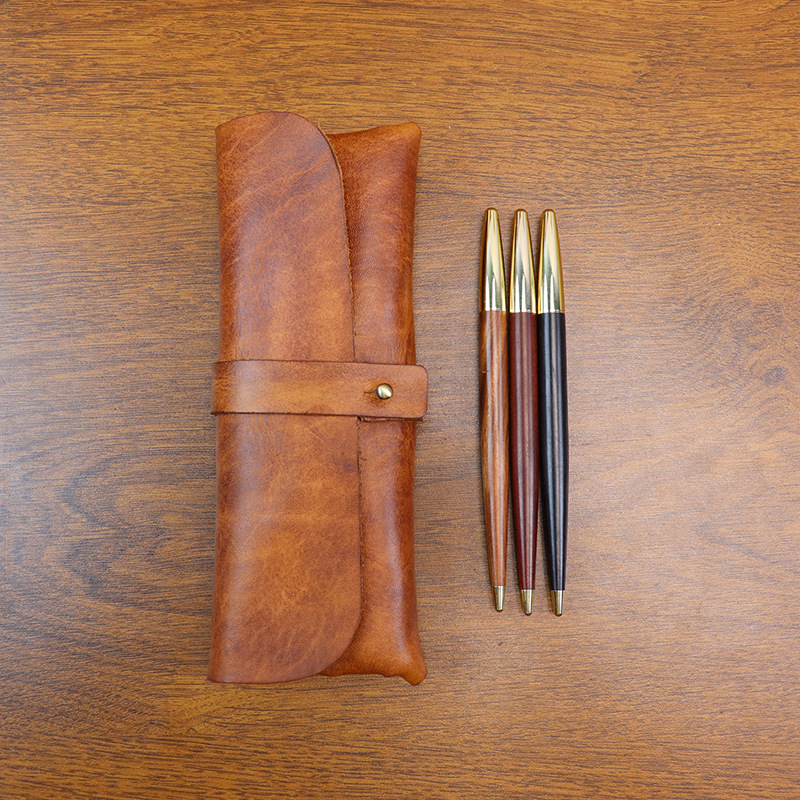 Tan Stationery & Office Supply - Koreaanse stijl vintage plantaardig gelooid leer