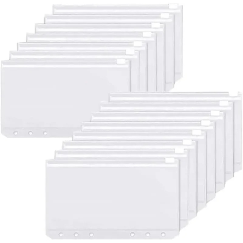 Planner Weekly Budget - 6-30PCS Binder Zakken A6 6-Hole Rits