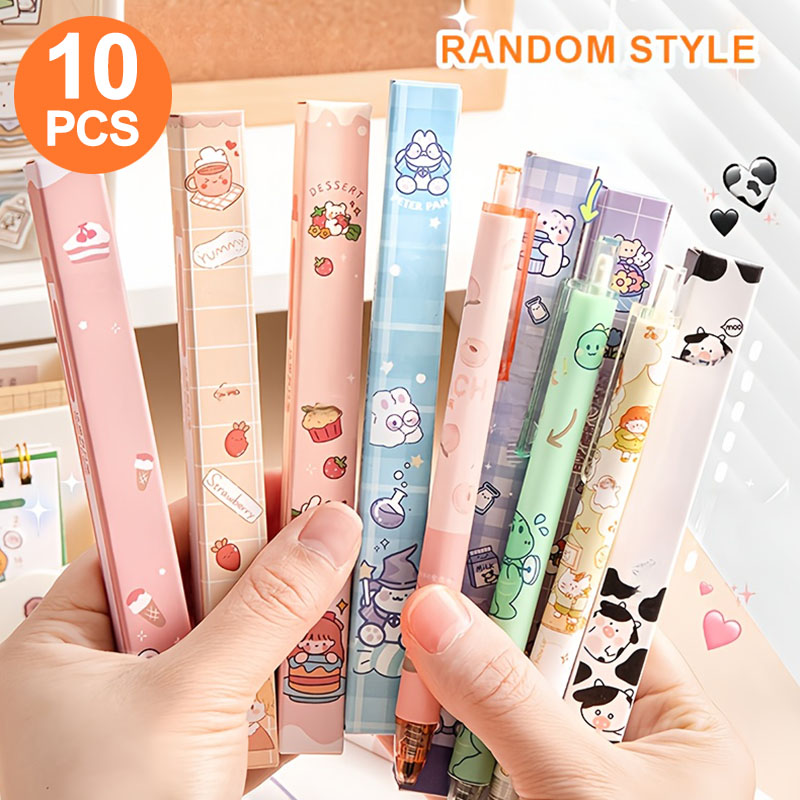 Office Stationery Supply Business - 10 enkele gelpennen in een blindbox,