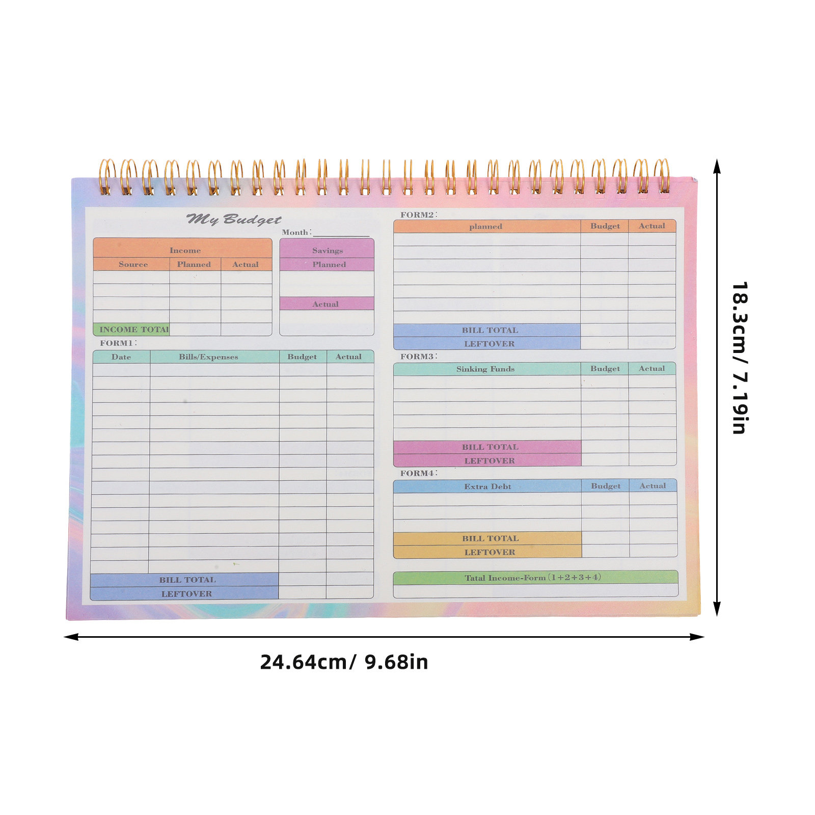 B5 Dagelijks Wekelijks Financi - Planner Weekly Budget recensie en prijs