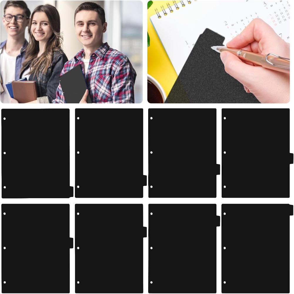 8-delige zwarte plastic mapver - Index Tab Divider recensie en prijs