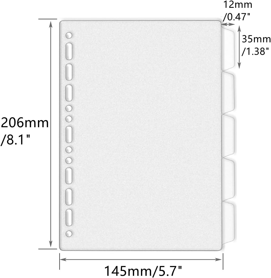 A4 A5 B5 Binder Verdelers Gene - Index Tab Divider recensie en prijs