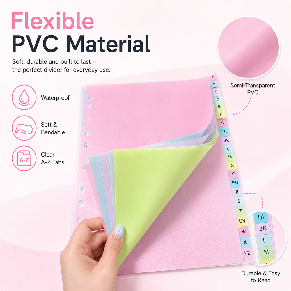 21-vellen A-Z alfabetische tab - Index Tab Divider recensie en prijs