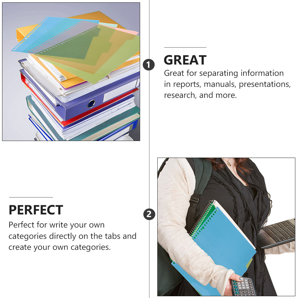 12 sets kleurindexverdelers, p - Index Tab Divider recensie en prijs