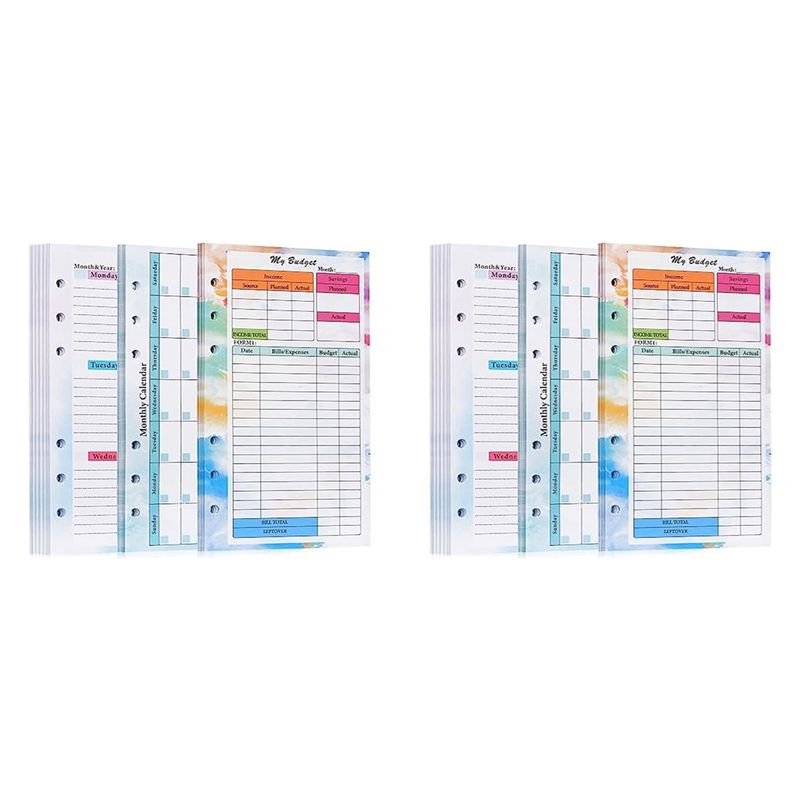 N36R-2 Set A6 Budgetplanner Na - Planner Weekly Budget recensie en prijs